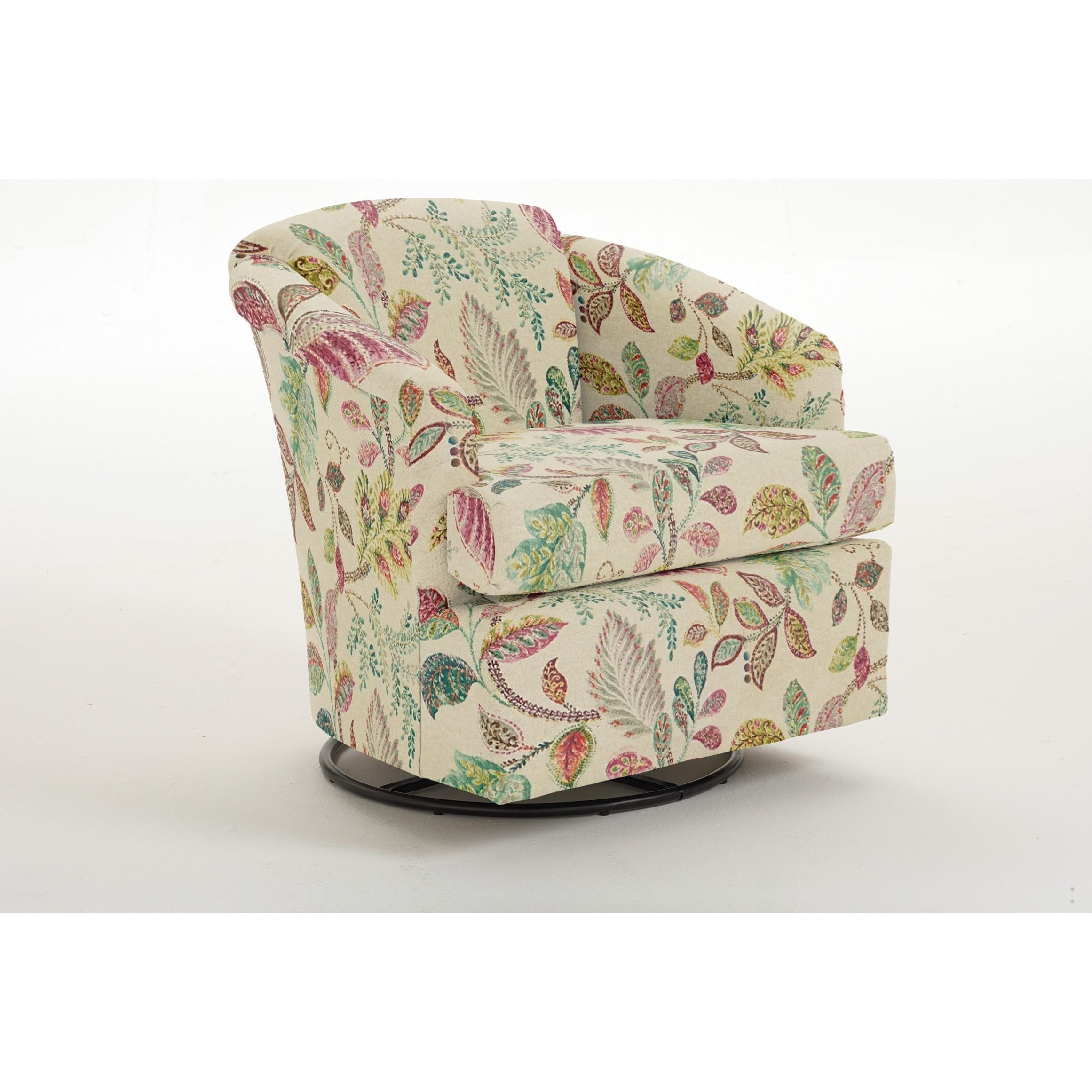 Best Home Furnishings Swivel Barrel Chairs 25671 Cass Swivel Barrel